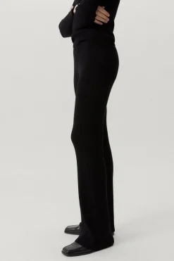 Pantalone a coste in Lana Merino