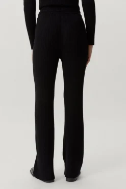 Pantalone a coste in Lana Merino