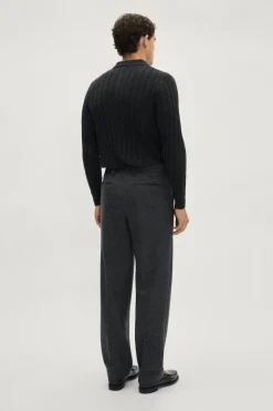 Pantaloni in Lana Cardata