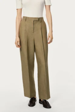 Pantaloni in Twill di Lino