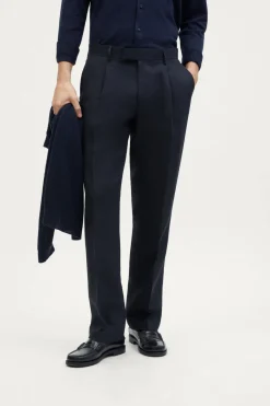 Pantaloni in Twill di Lino
