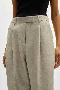 Pantaloni in Twill di Lino