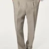 Pantaloni in Twill di Lino