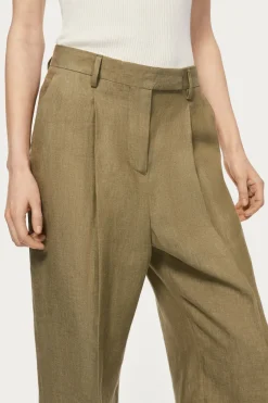 Pantaloni in Twill di Lino