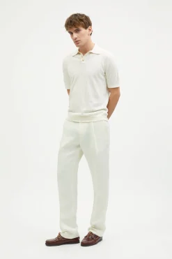 Pantaloni in Twill di Lino