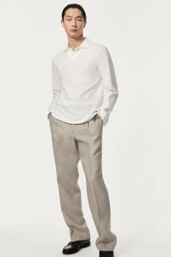 Pantaloni in Twill di Lino
