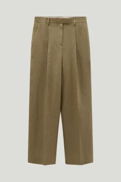 Pantaloni in Twill di Lino