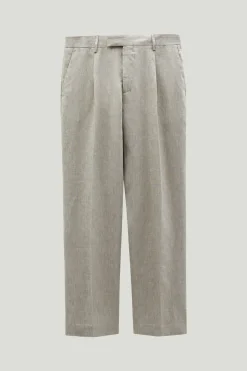 Pantaloni in Twill di Lino