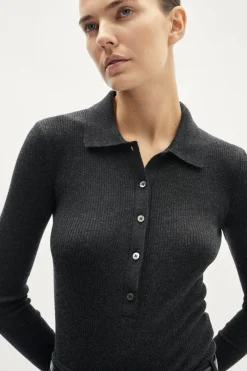 Polo a coste in Lana Ultrasoft