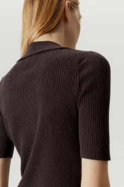 Polo a Coste in Lino Cotone