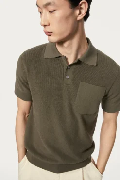 Polo a Costine in Cotone Organico