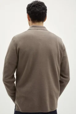 Polo a manica lunga in Cotone Organico