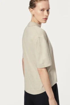 Polo Boxy in Lino Cotone