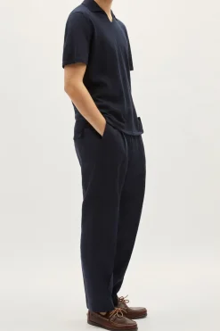 Polo con Scollo a V in Lino Cotone – Versione Imperfect