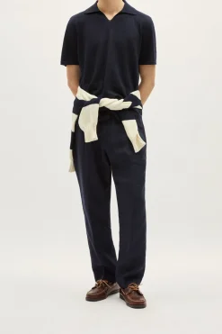 Polo con Scollo a V in Lino Cotone – Versione Imperfect