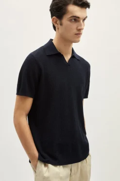 Polo Crochet in Lino Cotone