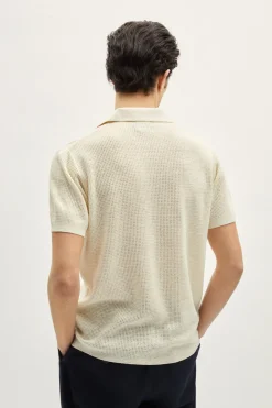 Polo Crochet in Lino Cotone