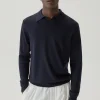 Polo in Lana Merino Senza Bottoni