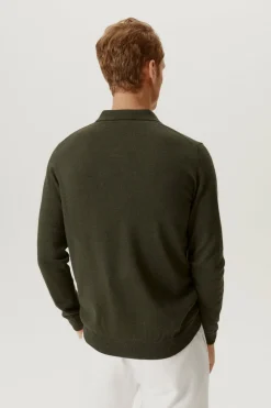 Polo in Lana Merino Senza Bottoni