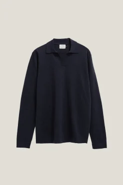 Polo in Lino Cotone a Manica Lunga
