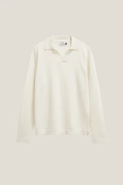 Polo in Lino Cotone a Manica Lunga
