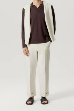 Polo in Lino Cotone a Manica Lunga – Versione Imperfect