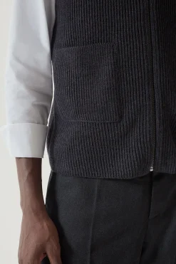 Smanicato in Lana Merino con Zip
