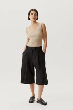 Tank Top a Coste in Cotone Organico