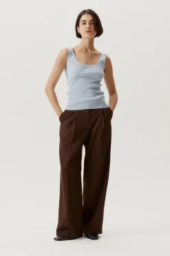 Tank Top a Coste in Cotone Organico