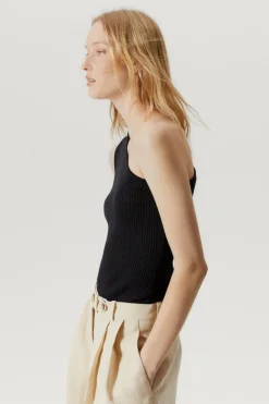 Top Monospalla in Lino e Cotone