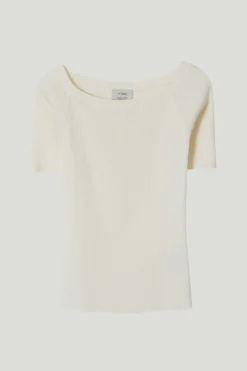 Top Scollo Dritto in Cotone Organico