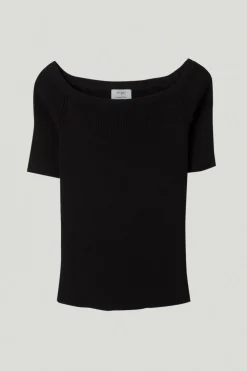 Top Scollo Dritto in Cotone Organico