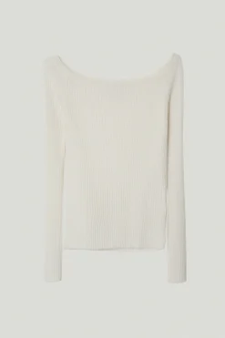 Top Senza Spalle in Lana Merino