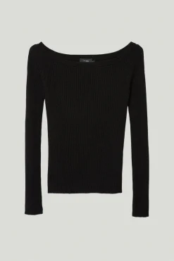 Top Senza Spalle in Lana Merino
