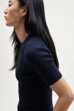 T-Shirt a Coste in Cotone Organico