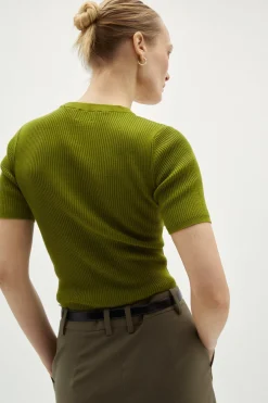 T-Shirt a Coste in Cotone Organico