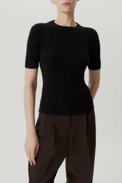T-shirt a coste in Lana Ultrasoft – Versione Imperfect