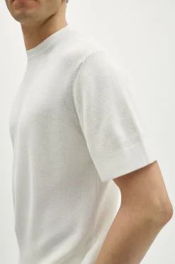 T-Shirt a Costine in Cotone Organico