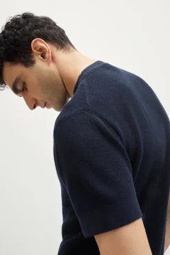 T-Shirt a Costine in Cotone Organico
