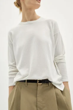 T-shirt a Manica Lunga in Cotone Organico