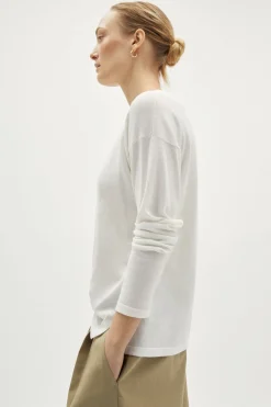T-shirt a Manica Lunga in Cotone Organico