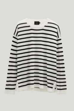 T-shirt a Manica Lunga in Cotone Organico