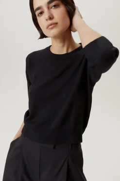 T-shirt Boxy in Lana Merino