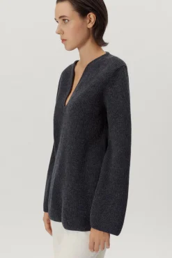 V-neck Over in Lana Cardata